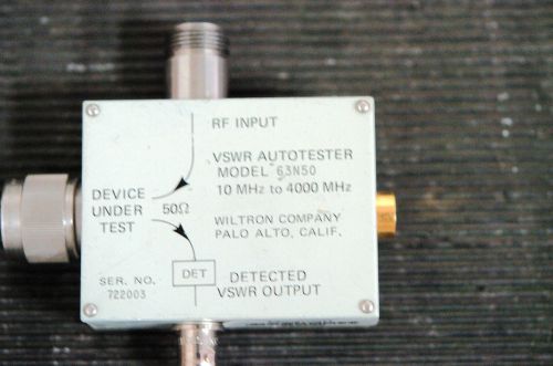 Anritsu / wiltron 63n5010 to 4200 mhz, 40 db directivity vswr autotester n/bnc for sale