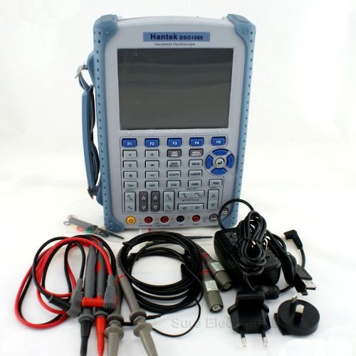 Hantek handheld dso1060 oscilloscope scopemeter multimeter 60mhz 150ms/s 2ch dmm for sale