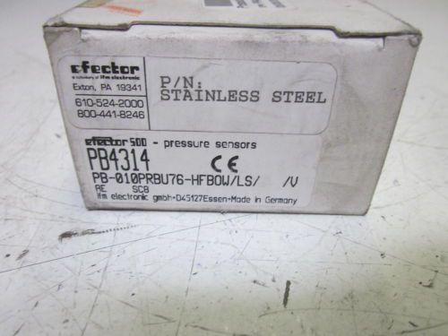 IFM ELECTRONIC PB4314 PRESSURE SENSOR 102-132VAC *NEW IN A BOX*