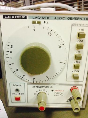 Leader Electronics Model lag-120b lag120b audio generator freq hz attenuation db