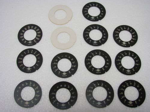 BRUEL KAJER DISC SCALES  2A/B 3A/B 4A/B 5A/B 6A/B 7A/B 8A/B 9A/B 10A/B  BLANKS