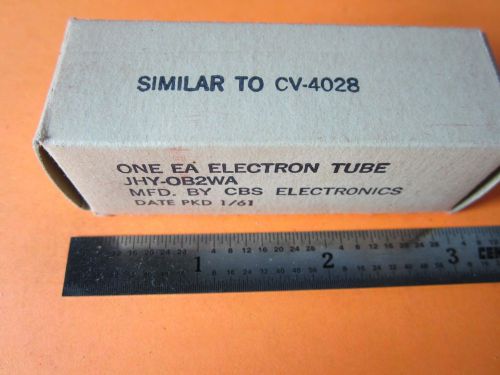 VACUUM ELECTRON TUBE CBS JHY-0B2WA RECEIVER TV HAM RADIO  BIN#D6