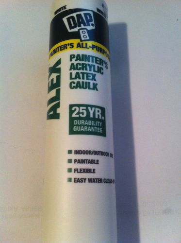 NEW. DAP 10.1 oz ALEX PAINTERS ACRYLIC LATEX CAULK. WHITE.ALL PURPOSE.