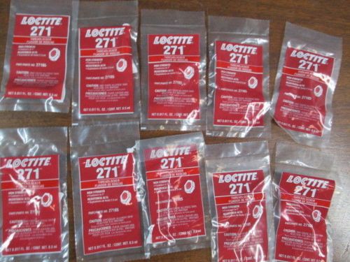 NEW Lot of 10 Loctite 271 Threadlocker .5ml Capsule