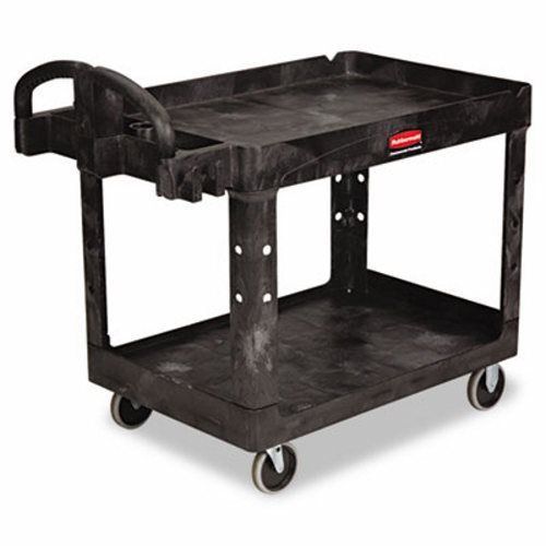 Rubbermaid heavy-duty service and utility cart, black (rcp 4520-88 bla) for sale