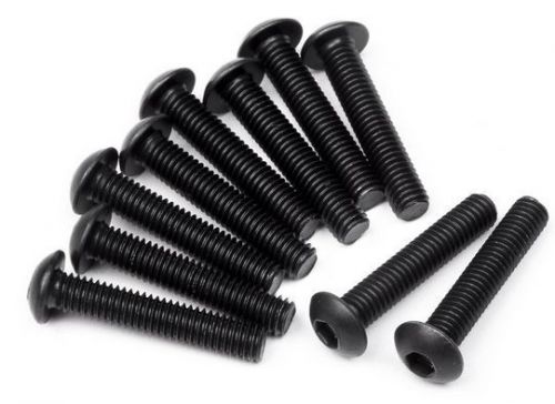 Button cap screws m12 x 20mm allen key head bolt black 25pcs for sale