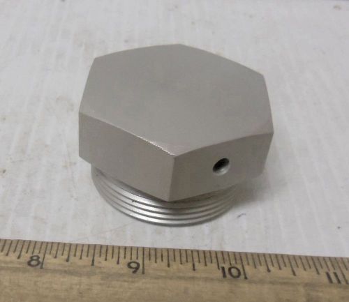 Threaded hex head aluminum cap or plug or (?) for sale