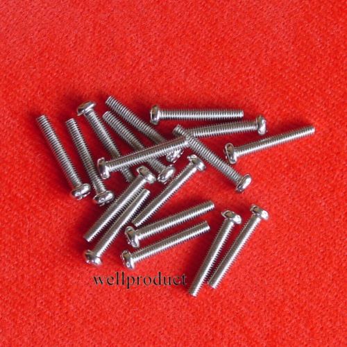 &gt;M 50pcs M3 PM3 x 18mm Metric Machine Thread Philips Cross Head Screw e