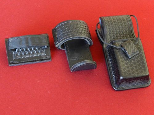 SAFARILAND ACCESSORY LOT!! TACTICAL SPRAY BASKETWEAVE DUTY RADIO CASE ~ L@@K!!