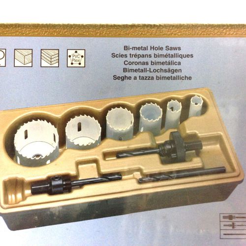 Lenox 30830-600R 9 Piece Refrigeration Hole Saw Kit