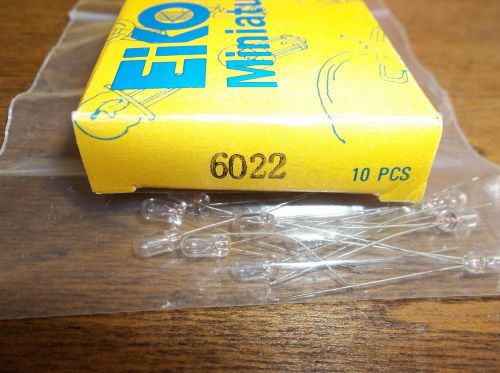 10 EIKO 6022  MINI MINIATURE LIGHT BULBS / LAMPS - NEW IN BOX