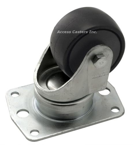 03PE02028S004 Economy Rectangular Plate Air Cargo Swivel Caster, 58mm Wheel