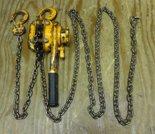 HARRINGTON LB008-10 3/4 TON LEVER CHAIN HOIST 10&#039; FOOT LIFT L@@K!!