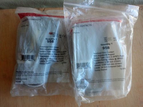 Lot of 8 **NEW** Overhead Door Security Contacts, Sentrol, GE Security,Honeywell