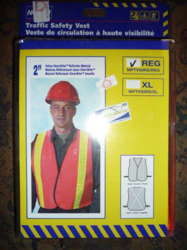 New xlarge size traffic safety vest, net material, 2&#034; s for sale