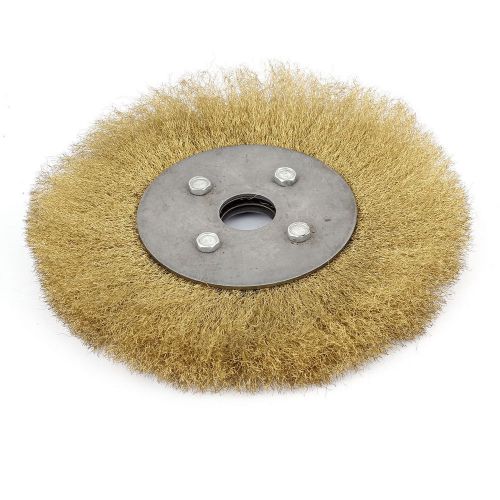 190mm x 25mm x 35mm Polishing Grinding Brass Wire Wheel Brush