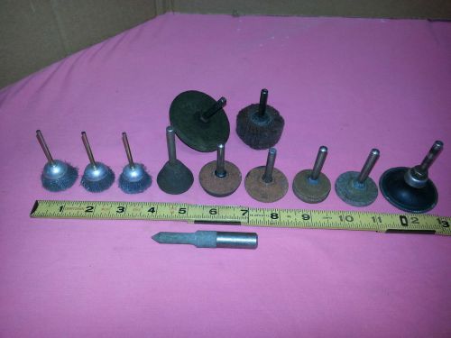 MACHINIST&#039;S JEWELER&#039;S FLEX SHAFT GRINDING STONE S AND POLISHING WHEELS