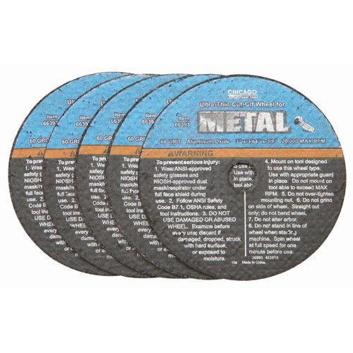 6&#034; m2 bi metal cut-off wheel 10 pieces 1/2&#034; universal shank for sale