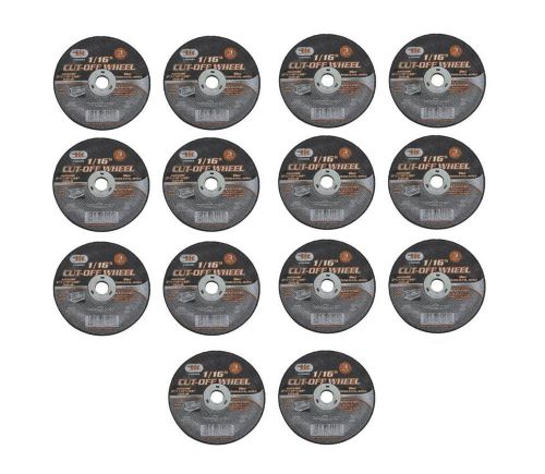 14 Pc 3&#034; Metal Steel Cut Off Wheel 1/16&#034; Thickness 3/8&#034; Arbor Type 41 Flat Disc