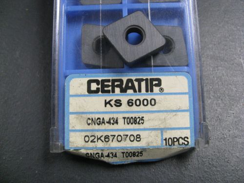 CNGA434T00825 KS6000 CERATIP CERAMIC TURNING INSERTS, price is for one insert