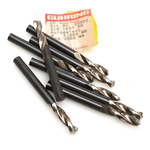 Guhring 5.900mm Stub HSS Drillbit Pack of 8