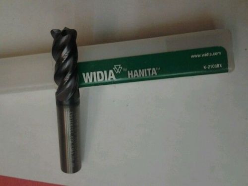 WIDIA HANITA SOLID CARBIDE ENDMILL  3/8 DIA  4 FLT .060R  P/N TF4V0510004C