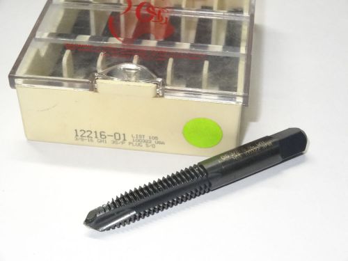 New osg 3/8-16 3fl nc gh1 plug hss spiral pointed flute tap oxide 12216-01 for sale