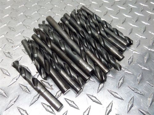 ASSORTED DRILL BIT LOT 7/16&#034; TO 35/64&#034; DIAMETER SIZE RANGE