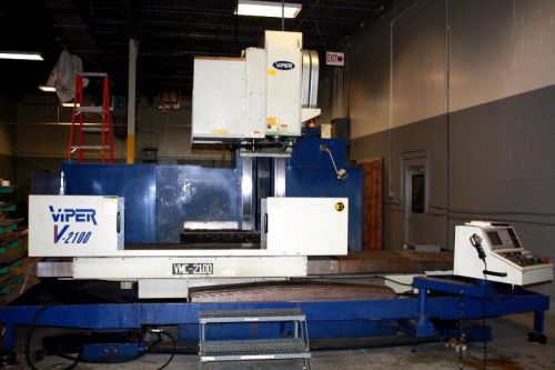 81&#034; X 41.3&#034; Y Mighty Viper V-2100 VERTICAL MACHINING CENTER, Mitsubishi Meldas 5