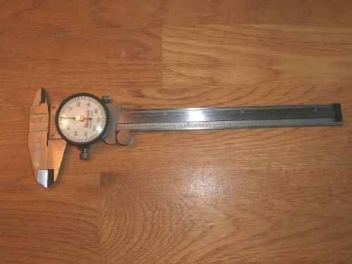 Starrett 6&#034; Dial Vernier Caliper #120A-6. Excellent.. No Case