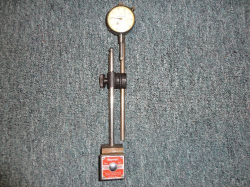 Starrett magnetic Base 657 Machinist mechanic Millwright with Mitutoyo Gage