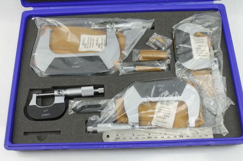 Outside Micrometer Set 0-4&#034; 0.0001&#034;