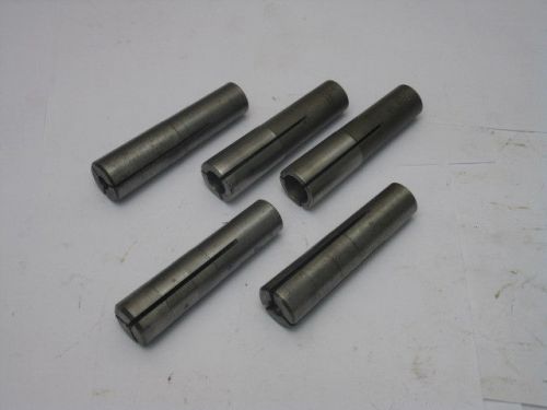 Brown &amp; sharpe #9 taper collets 5 pcs 3/16&#034; - 3/4&#034; for sale