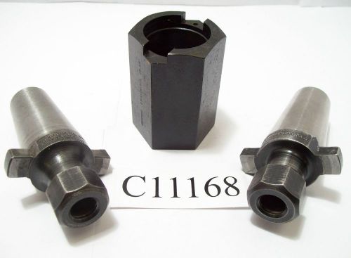 (3)PC SET KWIK SWITCH 200 (2)80235 COLLET CHUCKS AND (1) TOOL BLOCK LOT C11168