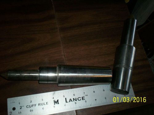 LOT 2 LATHE DEAD CENTER #5MT CENTRE TOOL HOLDER T-35540 D218 CTS .750 T.P.F