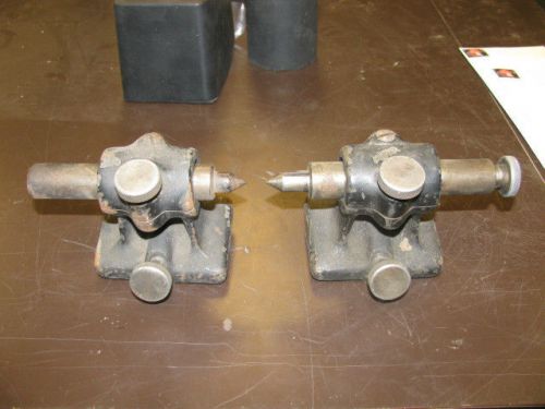 SET OF DEAD CENTER LATHE ATTACHMENTS