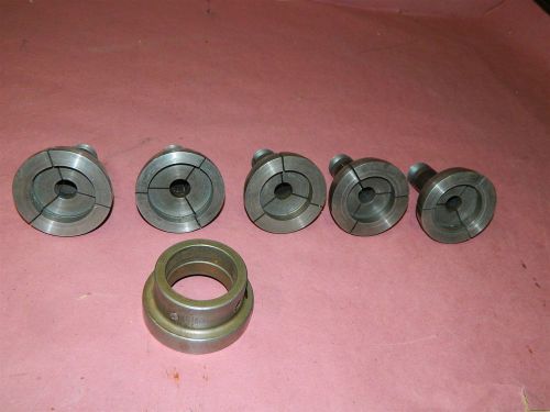 Hardinge  3  1/4&#034; Collet Closer with 5 pc. 5C Step Collets 2 1/8 - 2 1/2