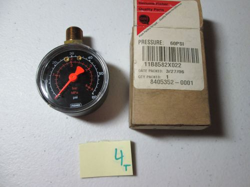 NEW IN BOX FISHER PRESSURE GAUGE GAGE 11B8582X022 2 1/4TP 60 PSI 4MPA (120-2)