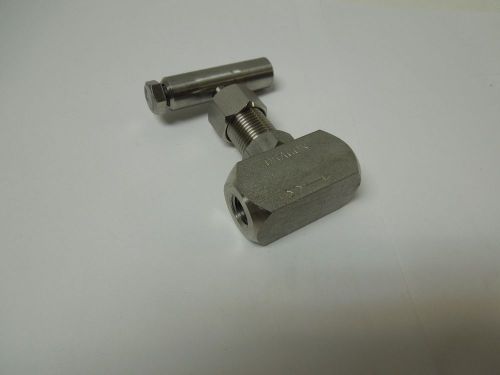 DRAGON 10P053 1/4&#034; NEEDLE VALVE NPT CONNECTION 6000 PSI 316SS          &lt;258NW