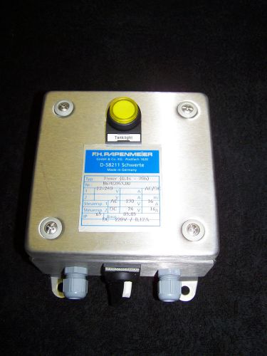 FH PAPENMEIER D5821 TANK LIGHT TIMER 12-240 V AC/DC STAINLESS STEEL