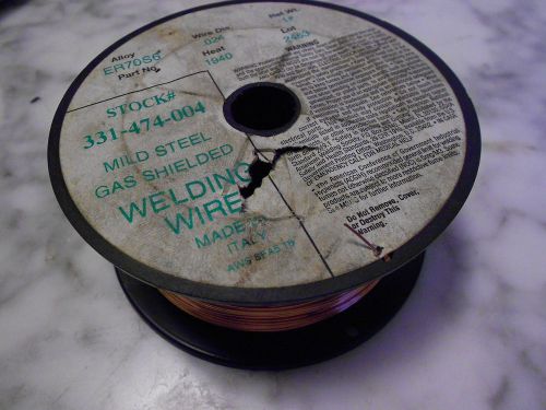 ER70S-6 ER70S6  Mild Steel MIG Welding Wire 0.024&#034; 2-lb shielding gas required