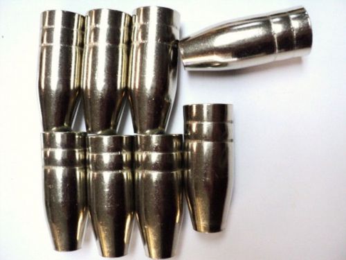 145.0124 mig welder nozzle tip binzel #25 conical small 11mm fit nu tec k&amp;k qty8 for sale