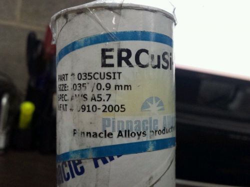 Pinnacle Alloys ERCuSi-A .035&#034; x 36&#034; x 10lb. Tube of Tig Wire