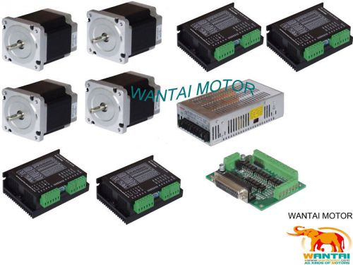 ?free ship?4axis nema 34 wantai stepper motor 892oz-in, 2a&amp; cnc engraver,,cutter for sale