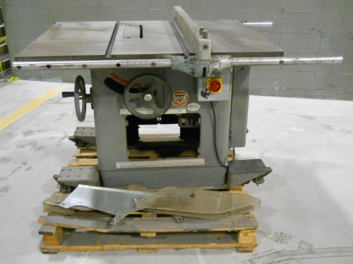 Delta rockwell 3 phase industrial woodworking table saw for sale