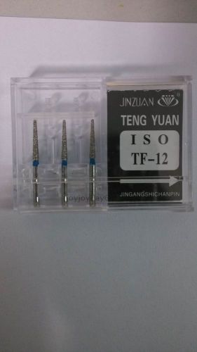 Dental Diamond Burs for High Speed Handpiece Medium FG 1.6mm TF-12