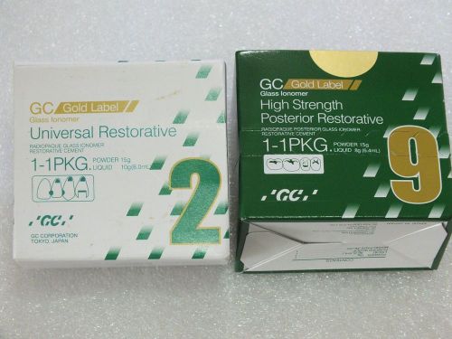 DENTAL GIC NO.2 GLASS IONOMER LUTING 1-1 MINI PACK SELF CURE BUY ONE NO. 9 FREE