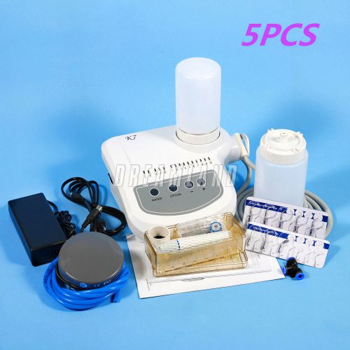 5 Dental Ultrasonic Piezo Scaler Fiber Optic Handpiece EMS Woodpecker Style