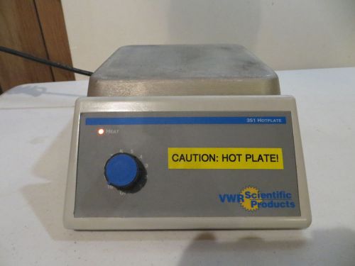 VWR Scientific Product Hot Plate Model 351, Variable Temp, 7&#034; x 7&#034;, 550W, 115V