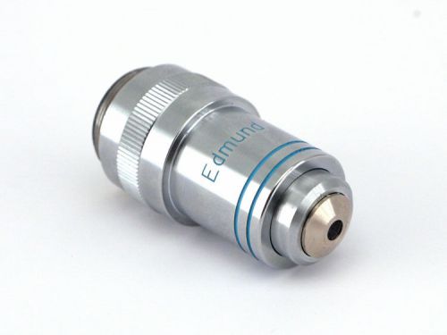 Edmund DIN-40 Achromatic Spring-Loaded 0.45mm Standard Microscope Objective 0.65